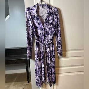 Lularoe shirt dress, size L, purple tie dye
